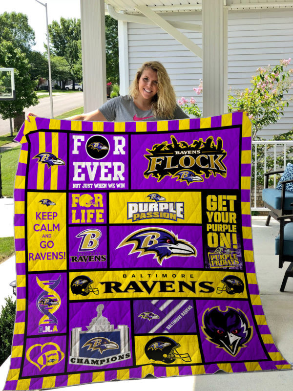Baltimore Ravens Quilt, Bedding Decor