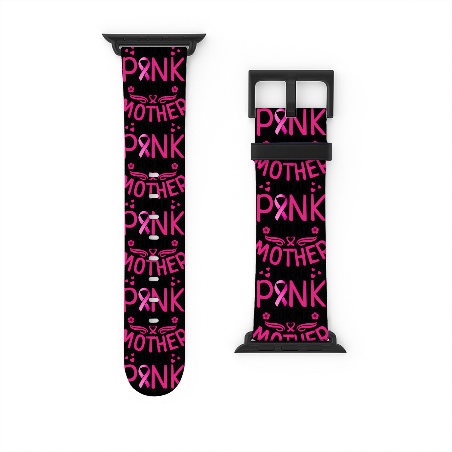 I Wear K For My Mother Breast Cancer Awareness Wo Watch Bands For Apple Watch