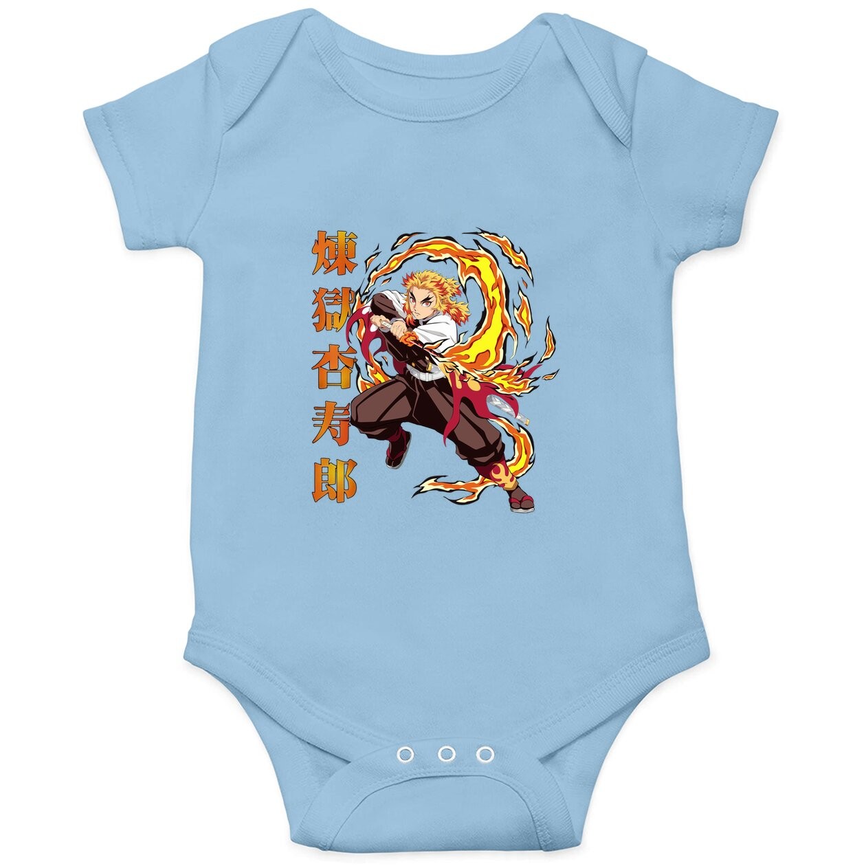 Demons Slayers Kimetsus No Yaibas Rengokus Baby Bodysuit