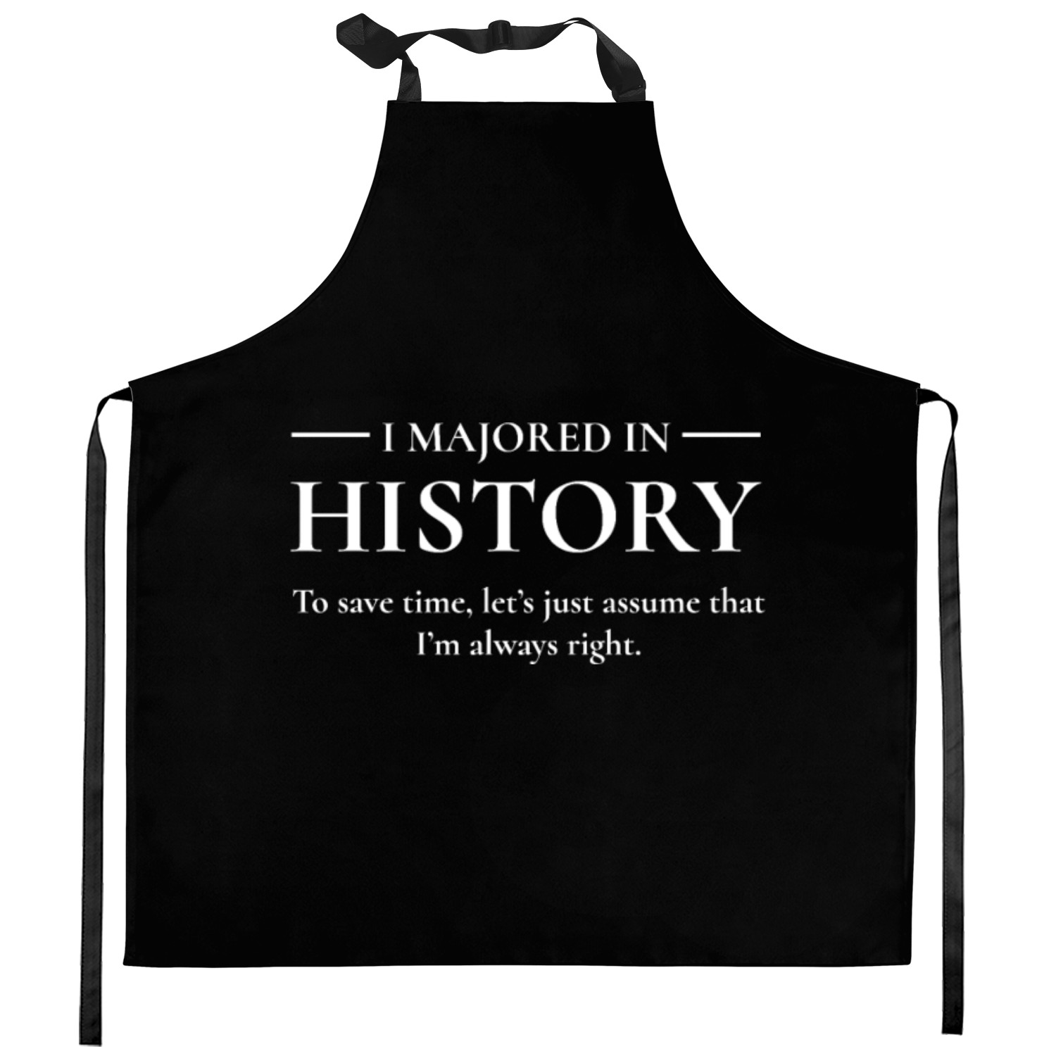 History Major For Back To School Gift Kitchen Aprons
