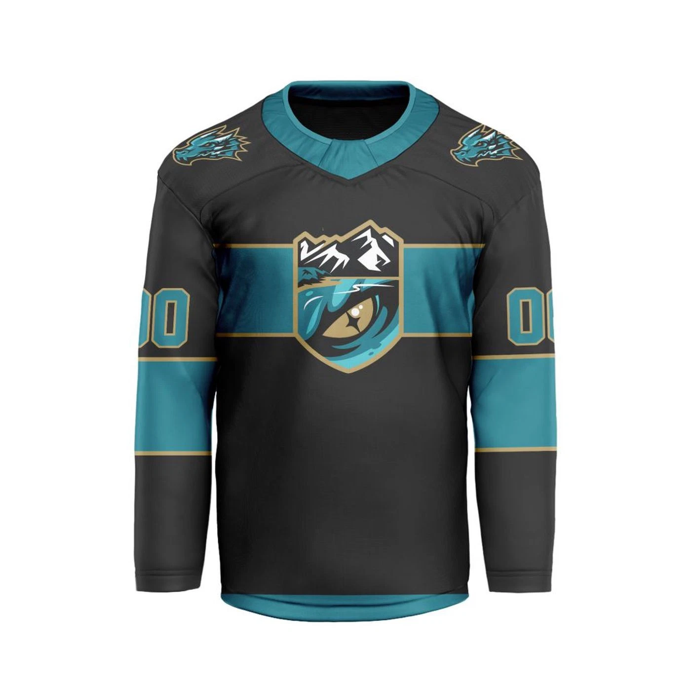 Personalized Tahoe Knight Monsters Black Hockey Shirt Men's Fan Gear Xmas Gift