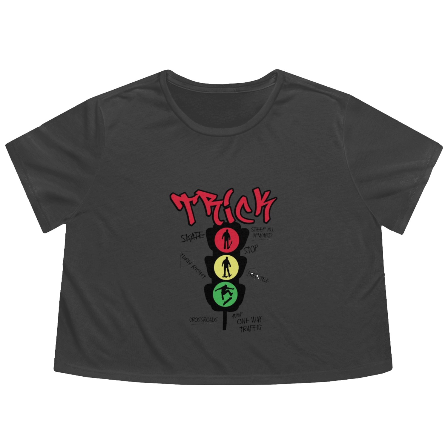 Skate Flowy Cropped Tees