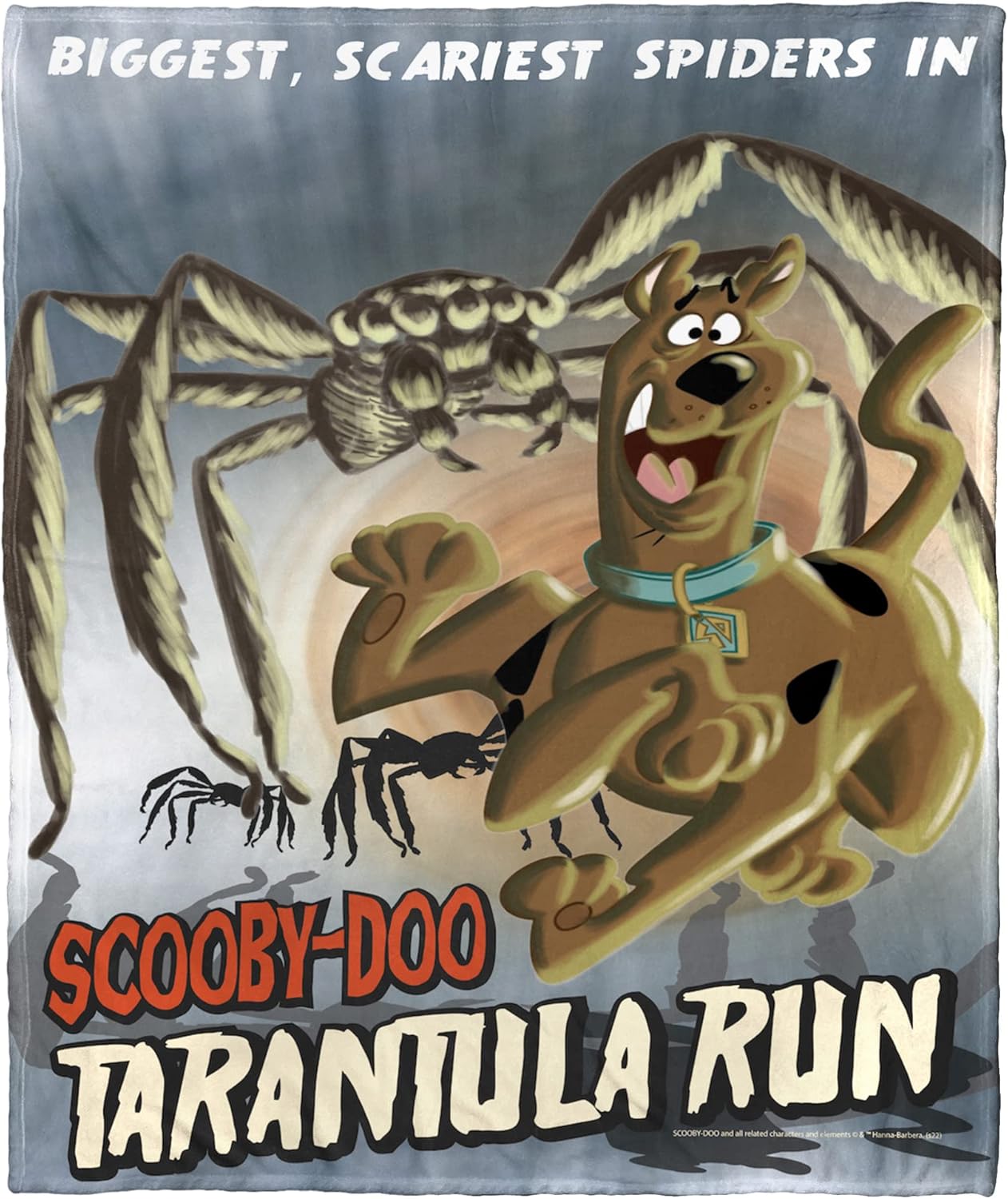 Northwest Scooby Doo Silk Touch Throw Blanket, 50" x 60", Tarantula Run