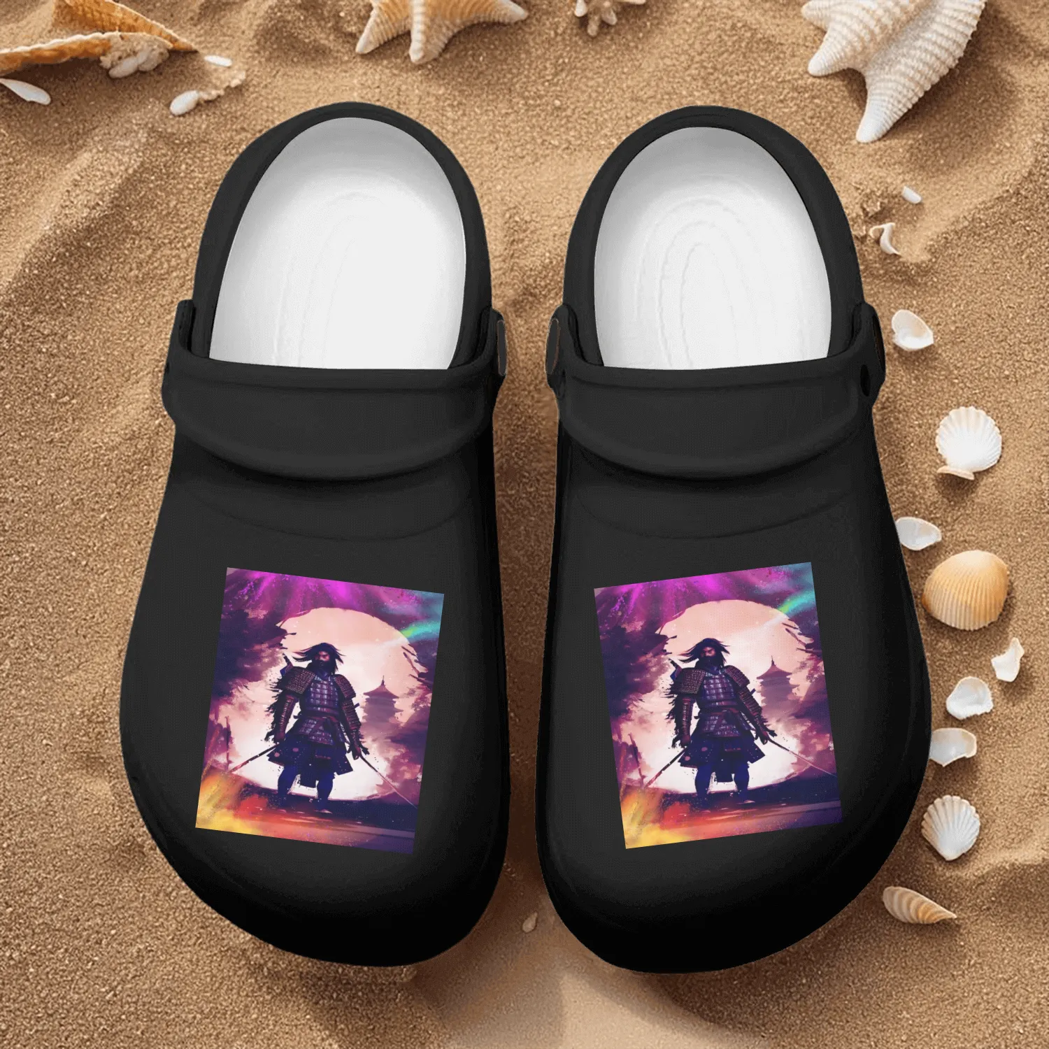 Samurai Japan Japanese Anime Katana Manga samurai Nurse Clogs