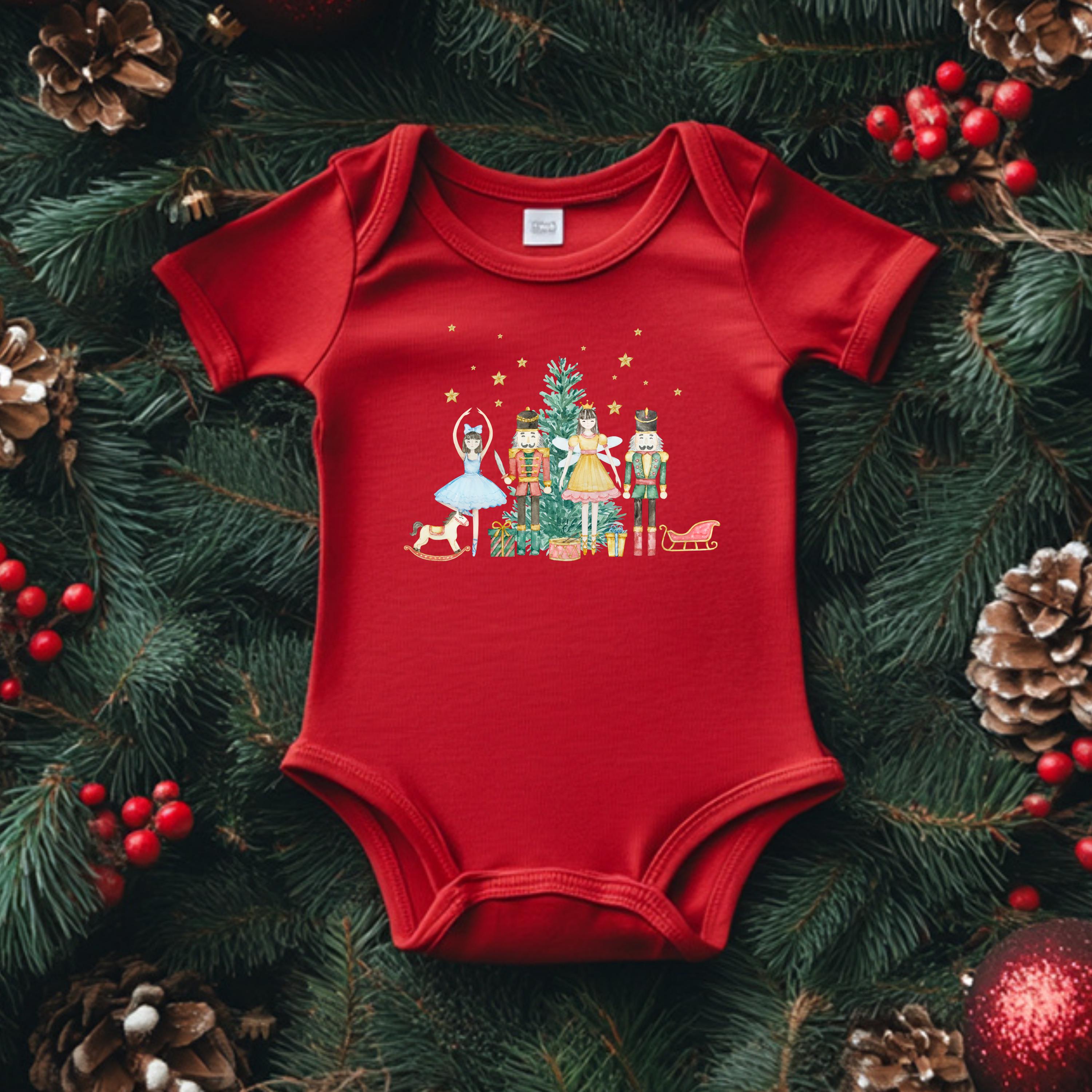 Christmas Nutcracker Onesie, Nutcracker Baby Onesie, Baby Christmas Gift, Festive Baby Bodysuit, Christmas Baby Clothes, Christmas Outfit