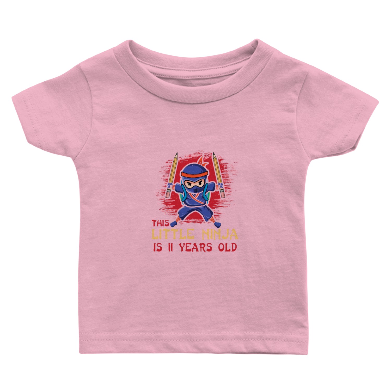 Birth Born Age 11 Years Old Japan Japanese Ninja Baby T Shirts