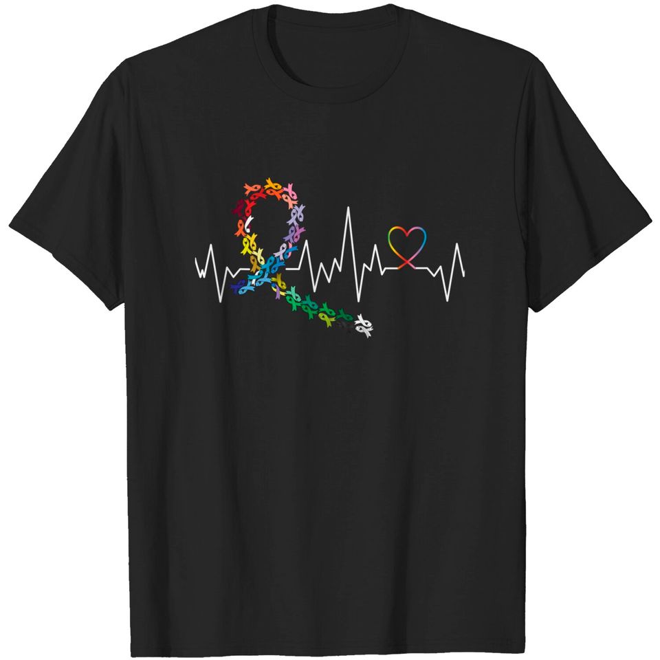 All Cancer Matters Awareness Day Heartbeat T-Shirt