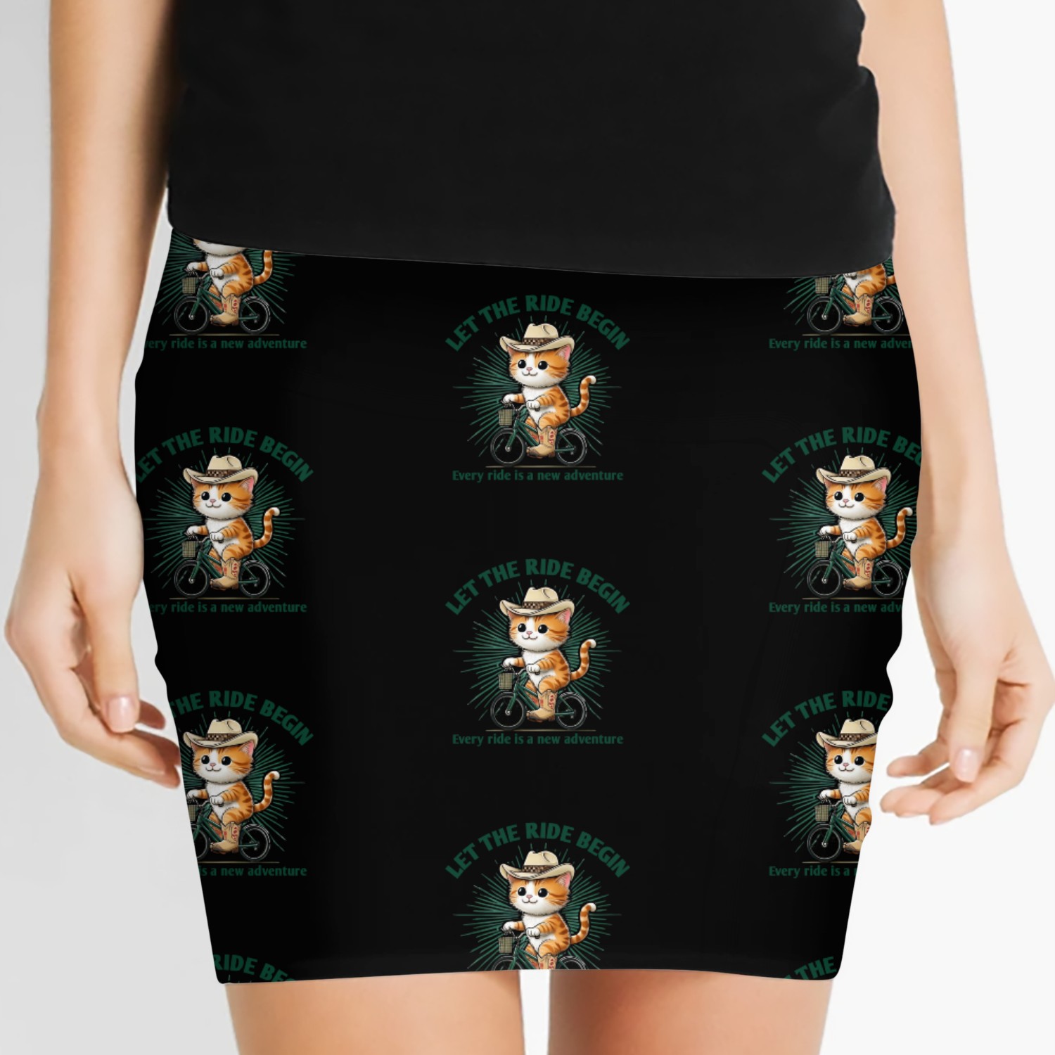 let the ride begin Every ride is a new adventure Women's Mini Skirts