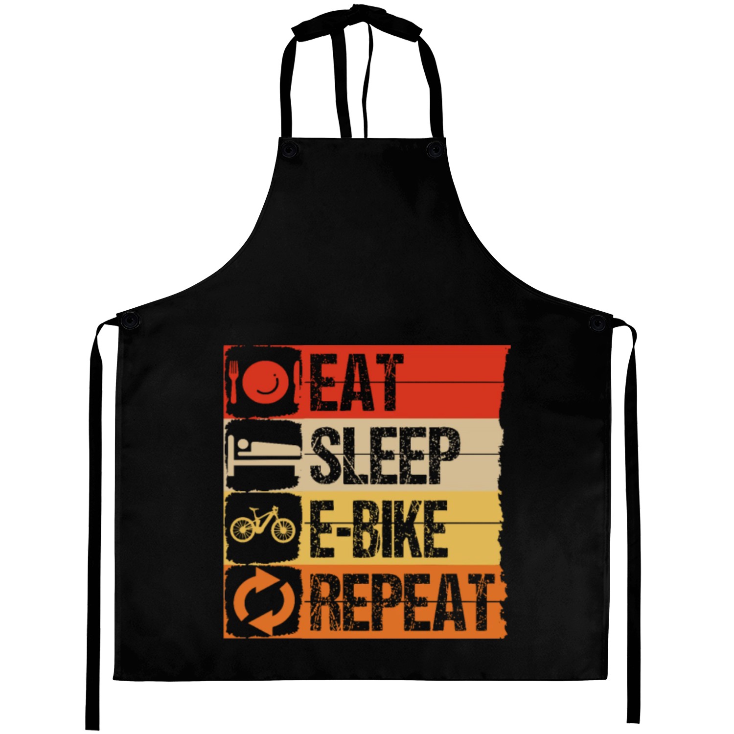 e-bike enthusiast eat sleep e-bike repeat Aprons
