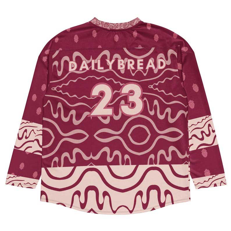 Daily Bread Strawberry Jam Trippy EDM Rave Hockey Fan Jersey