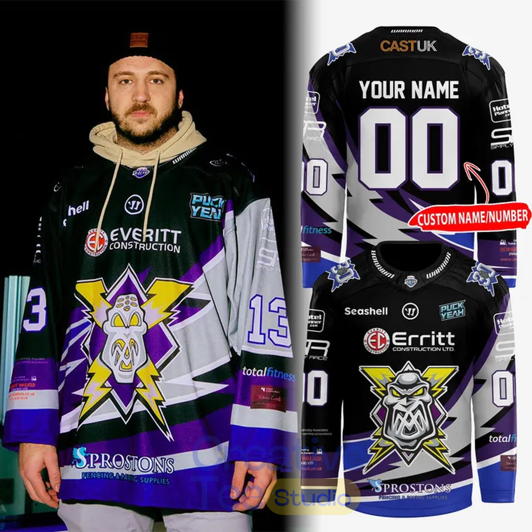 Manchester Storm 2026 Retro Night Men's Custom Hockey Jersey