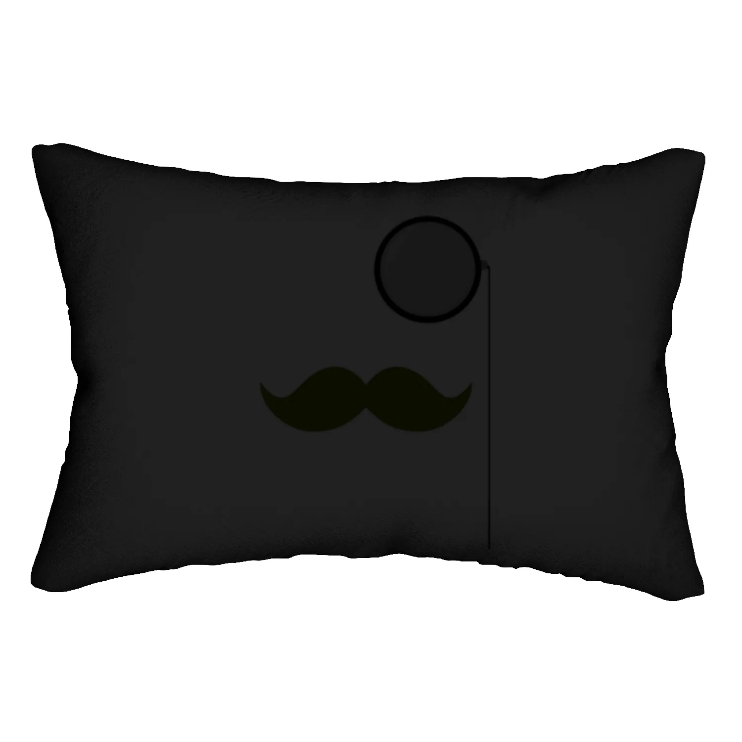 Monocle And Mustache Feel Like A Sir Lumbar Pillows