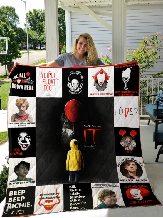 IT Quilt Blanket Perfect Gift For Fans