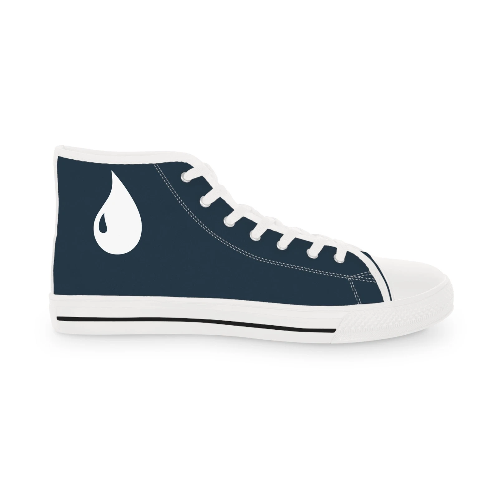 High Top Men Shoes Sneakers MTG Blue Mana Water Sea Card game fan art mind