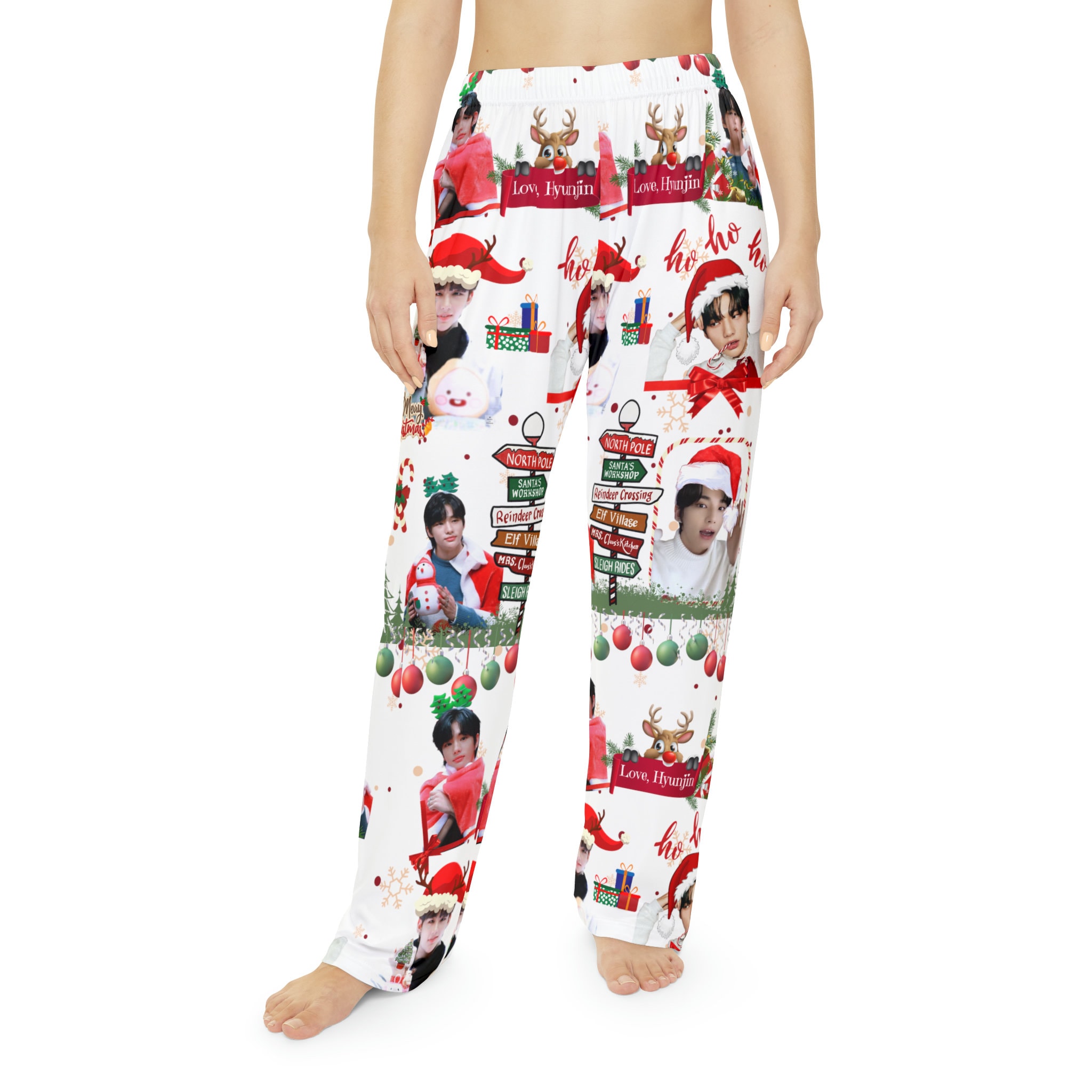 Stray Kids Hyunjin Christmas Womens Pajama Pants