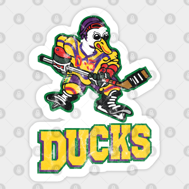 Classic Mighty Ducks Logo - Mighty Ducks - Sticker