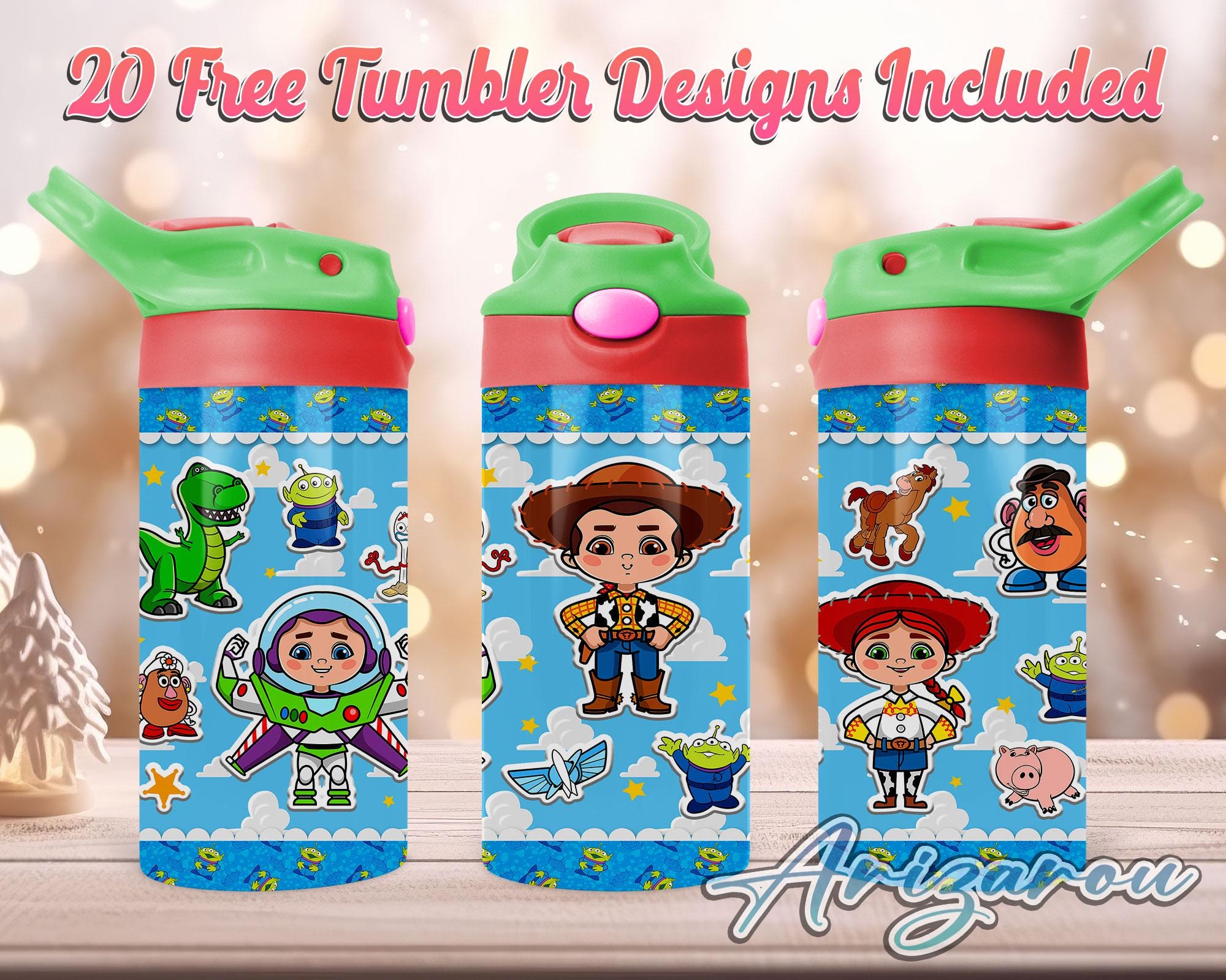 Princess Cartoon 12oz Kids Flip Top Sippy Cup, Princess 12oz Sippy cup Tumbler