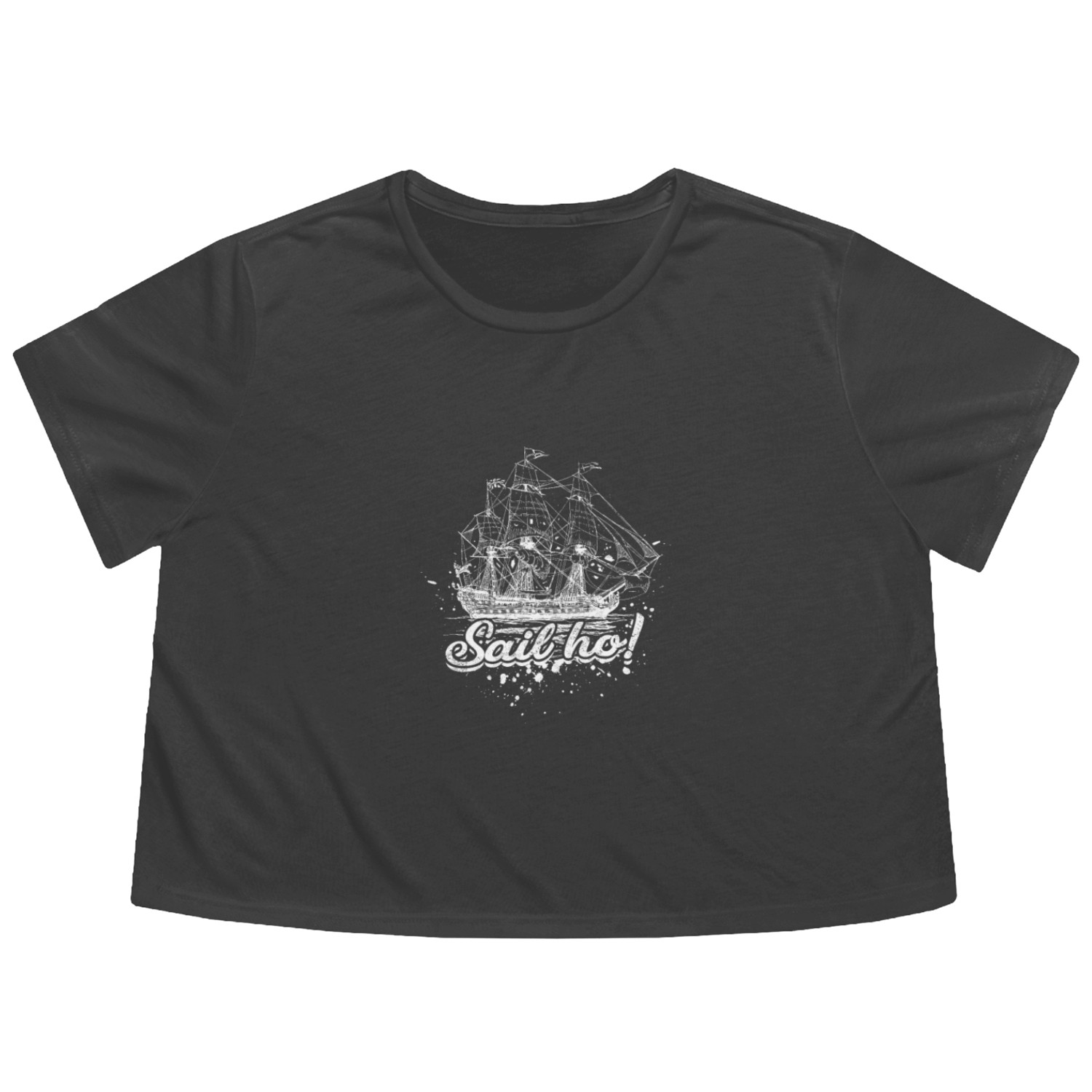 Sail ho! - Pirate Flowy Cropped Tees