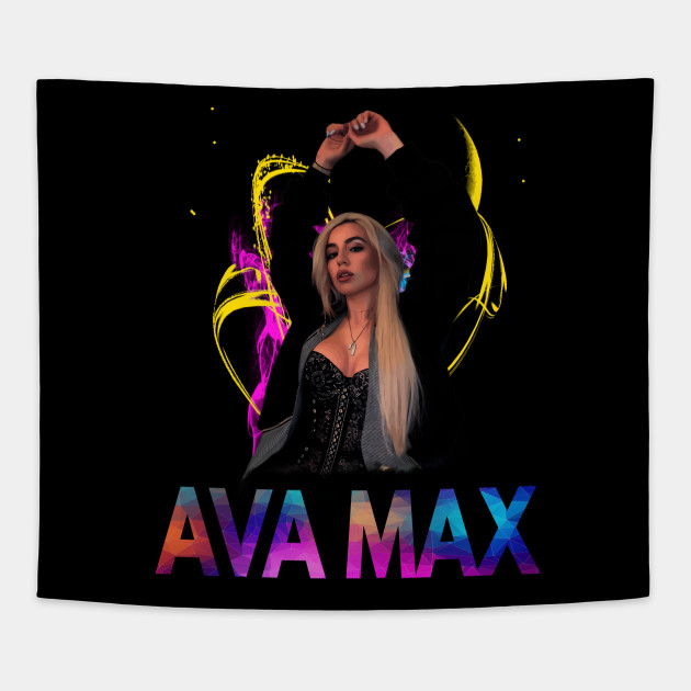 Ava max portrait 3 - Ava Max Portrait - Tapestry