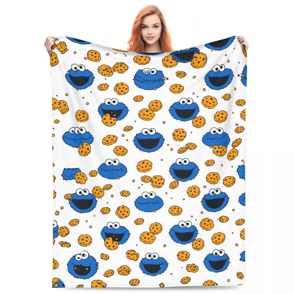 Relax Cookies Monsters Blanket Stuff Bedding Decorative Cute Cartoon Blanket