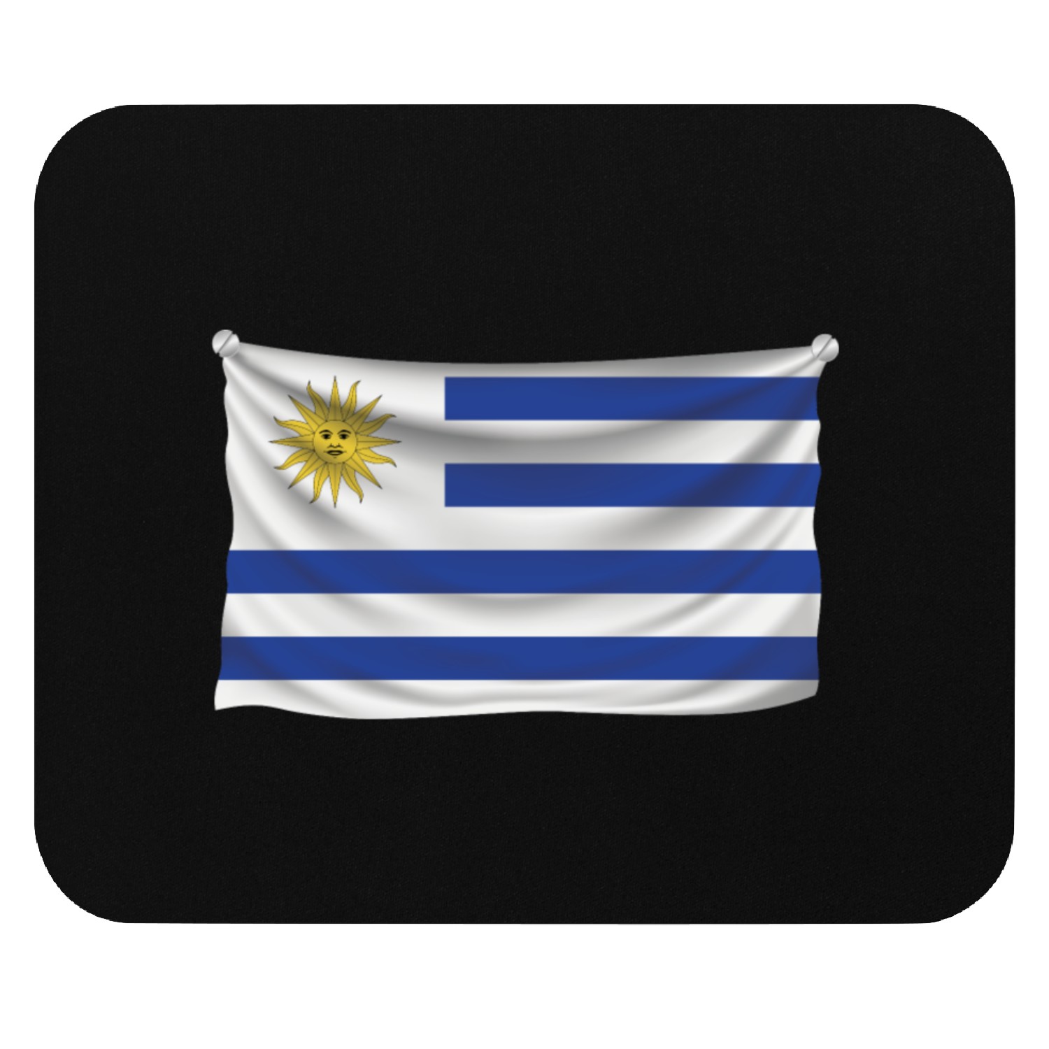 flag uruguay Mouse Pads