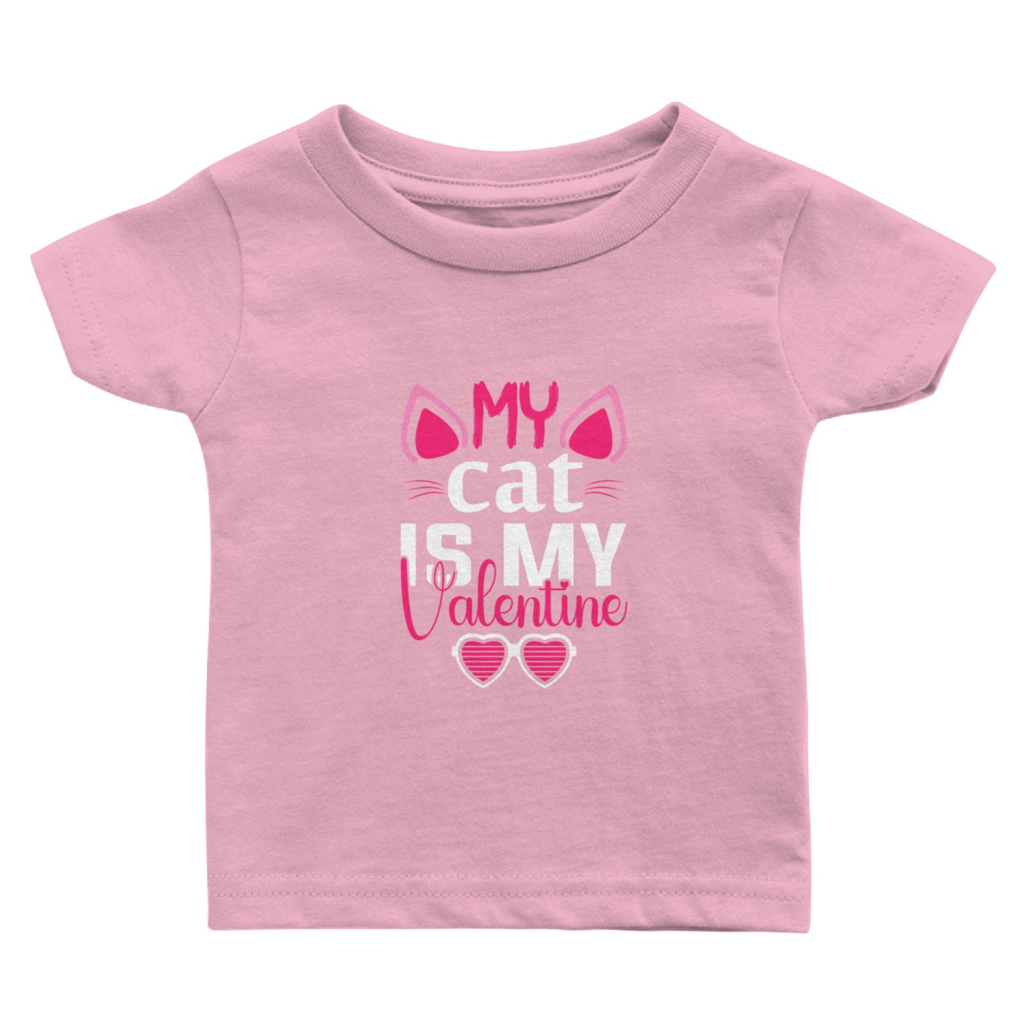 Valentines Day Gifts My Cat Is My Valentine Matchi Baby T Shirts