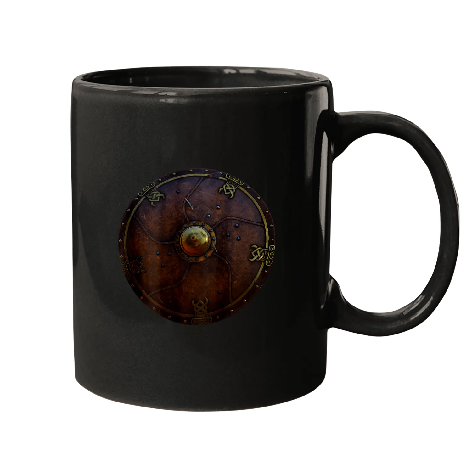 viking back shield Mugs