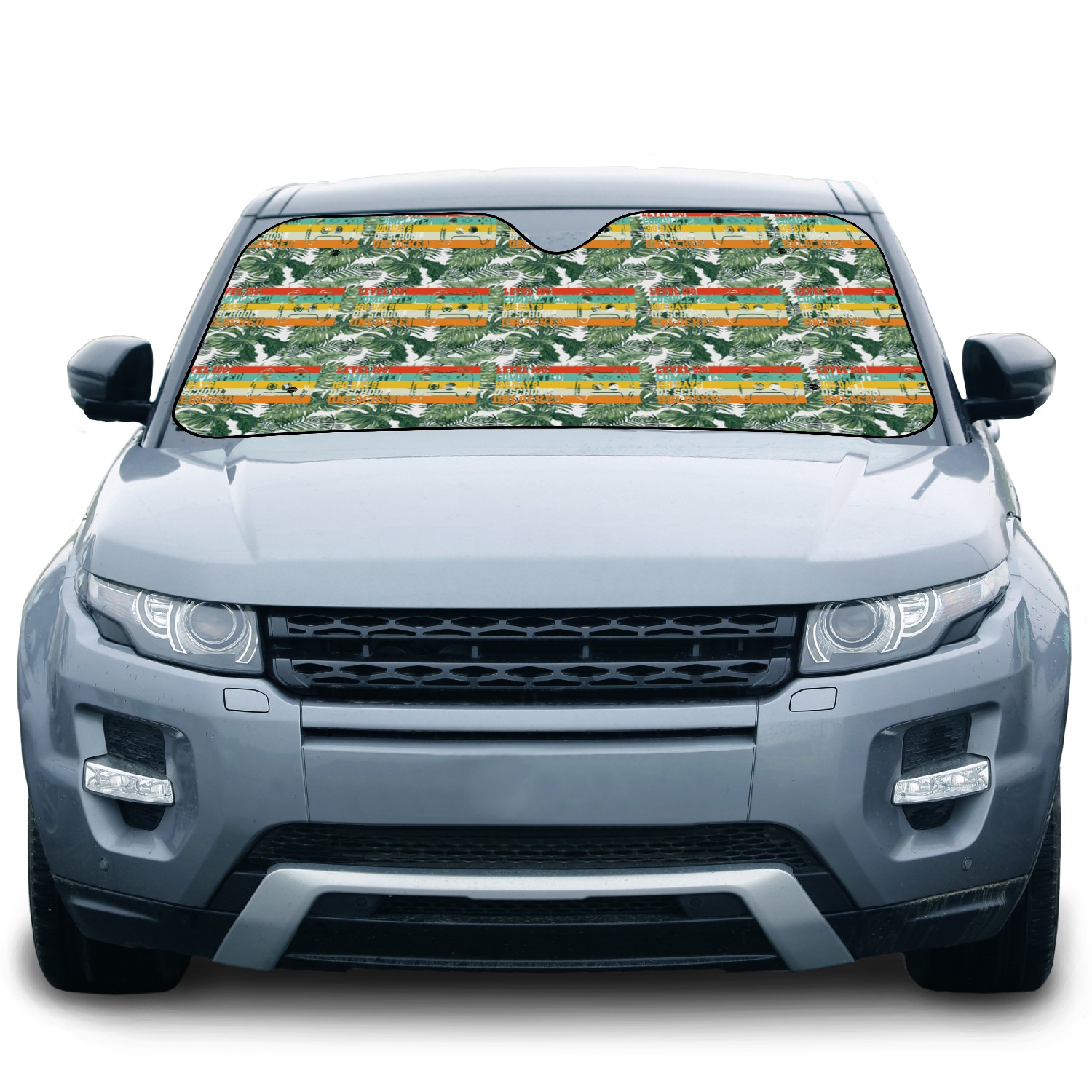 Level 100 completed 100 days of school unlocked Car Sun Shades