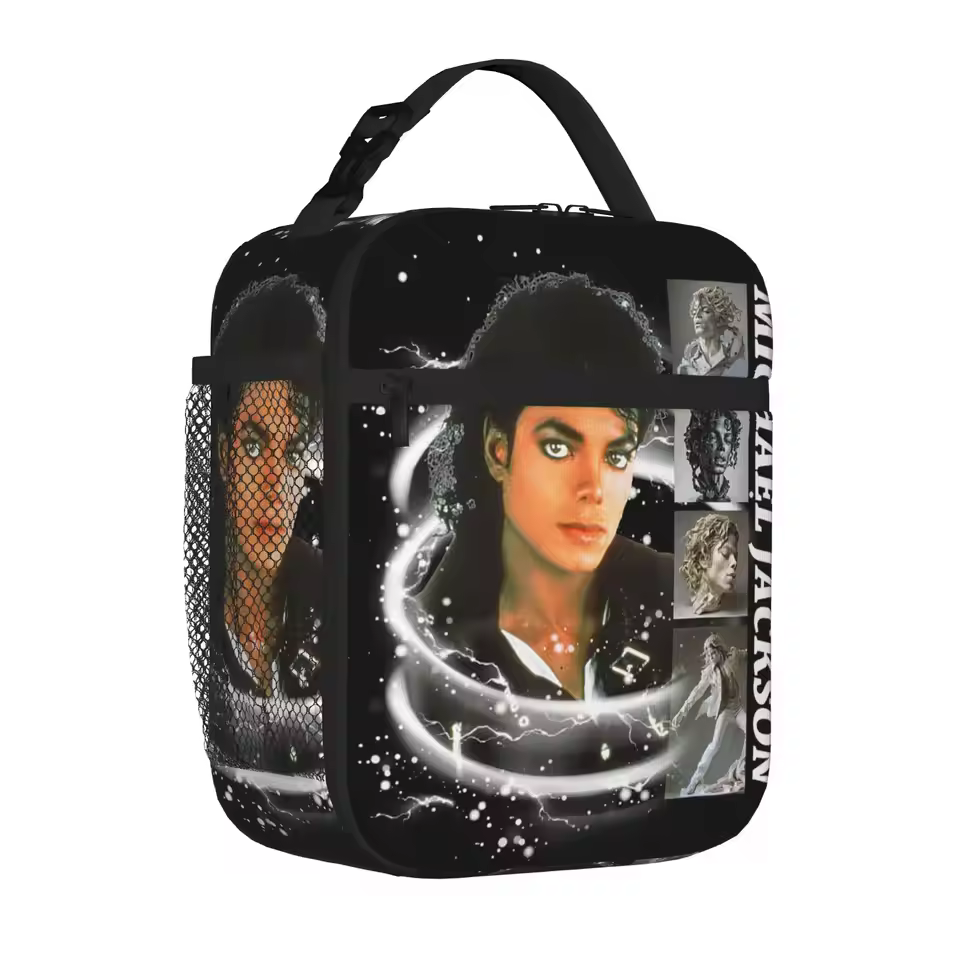 Michael Jackson King Of Pop Dance Singer Thermal Lunch Bag
