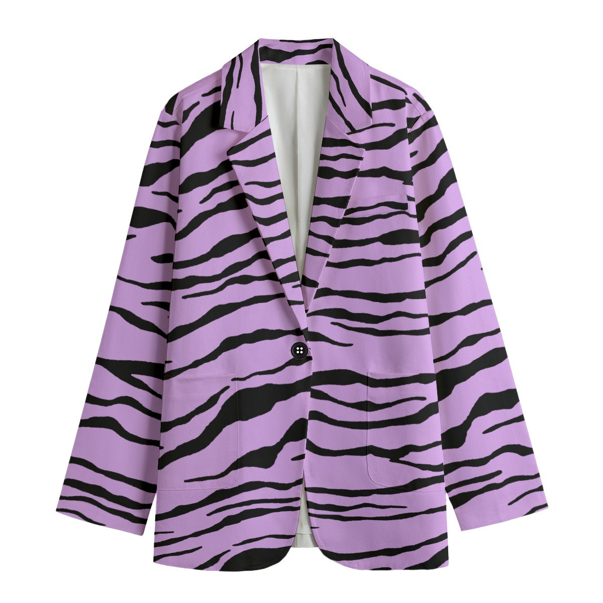 Women's Leisure Blazer, Zebra Blazer, Zebra print blazer, Zebra jacket, Zebra print jacket, animal's print, safari animals, party animals