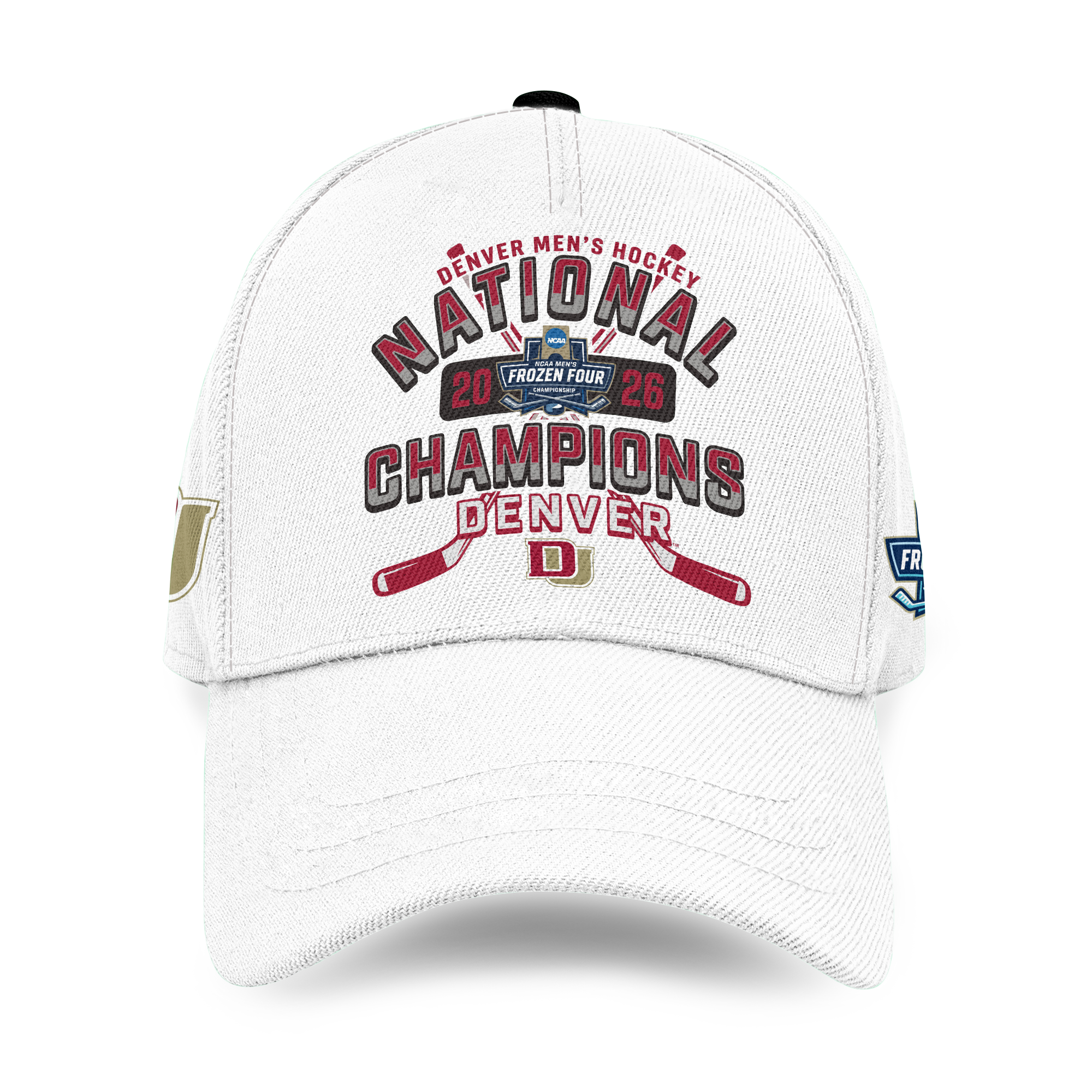 Denver Pioneers Men’s Hockey 2026 National Champions Limited Edition White Cap