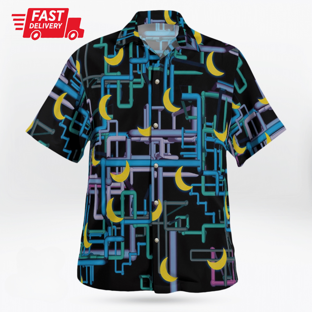 Swayzine Dan Flashes Hawaiian Shirt