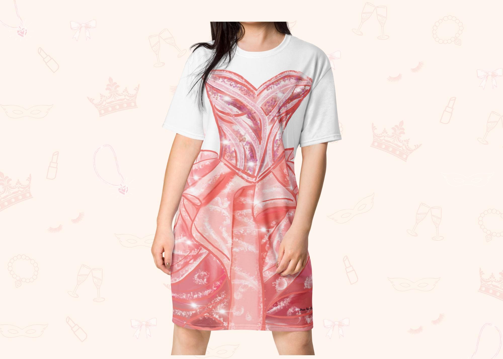 Glinda T-Shirt Dress, Casual Loungewear and Unique Gift