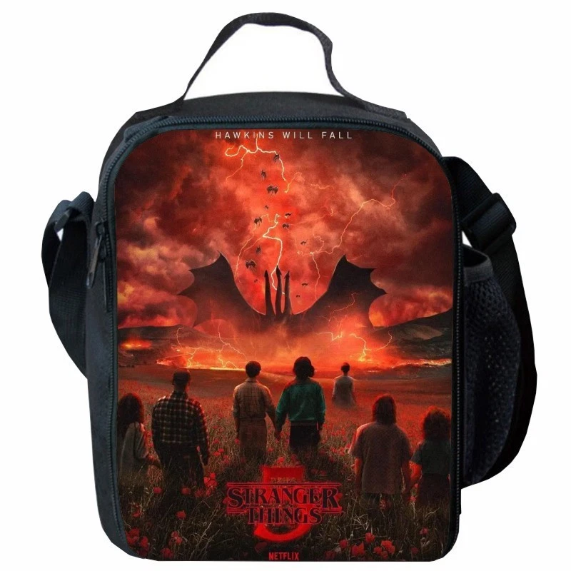 Strange Things 5 Kids Lunch Bag, School Picnic Snack Travel Lunch Box