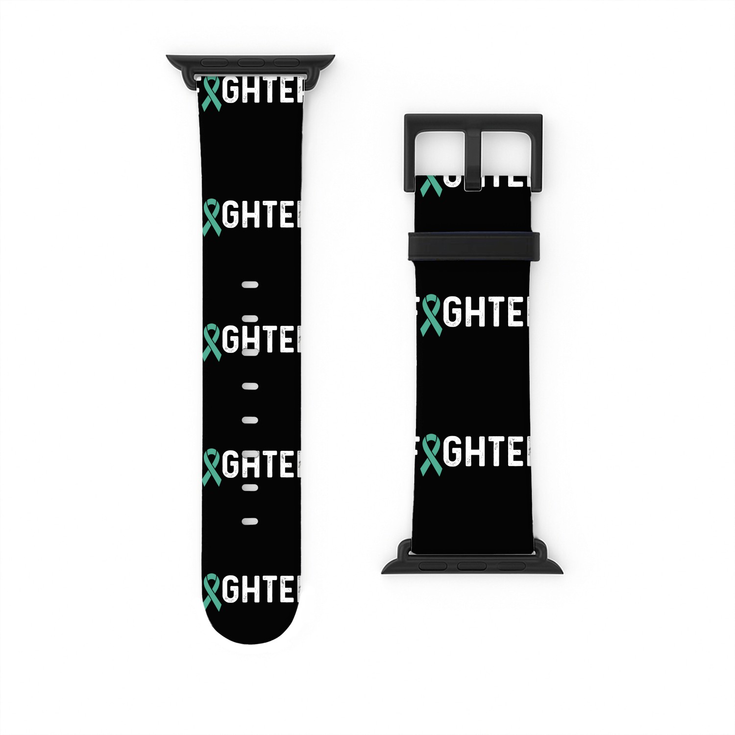 Ovarian Cancer Awareness Products Teal Ribbon Watch Bands For Apple Watch
