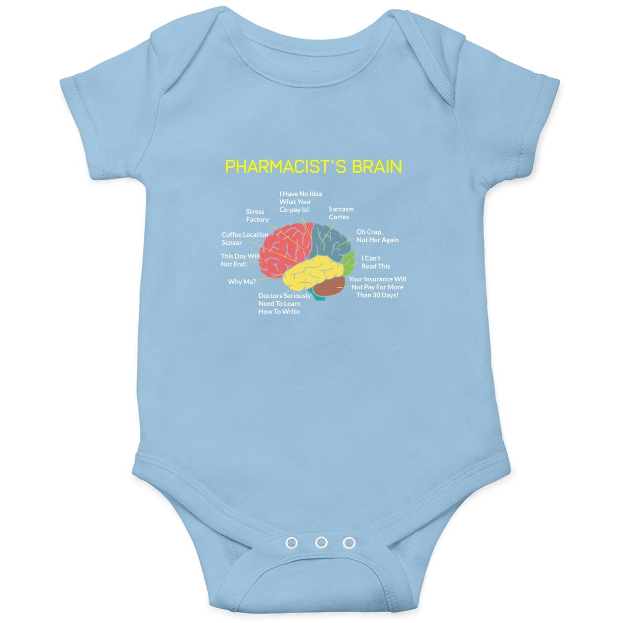 Pharmacist's Brain Pharmacy Baby Bodysuit