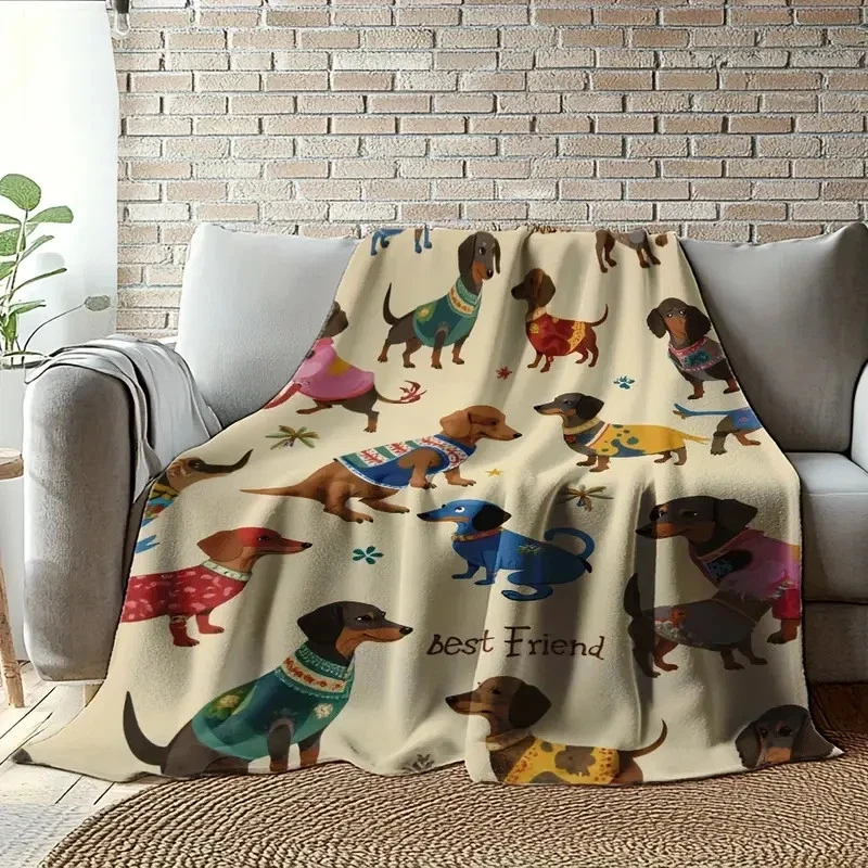 Beautiful Dachshund Fleece Blanket