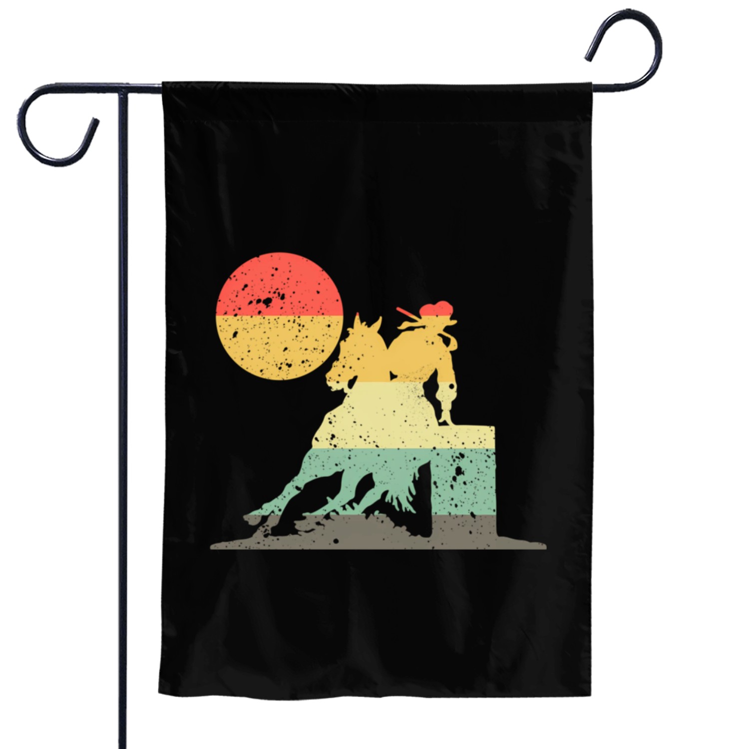 Barrel Racing Show - Barrel Racer Garden Flags