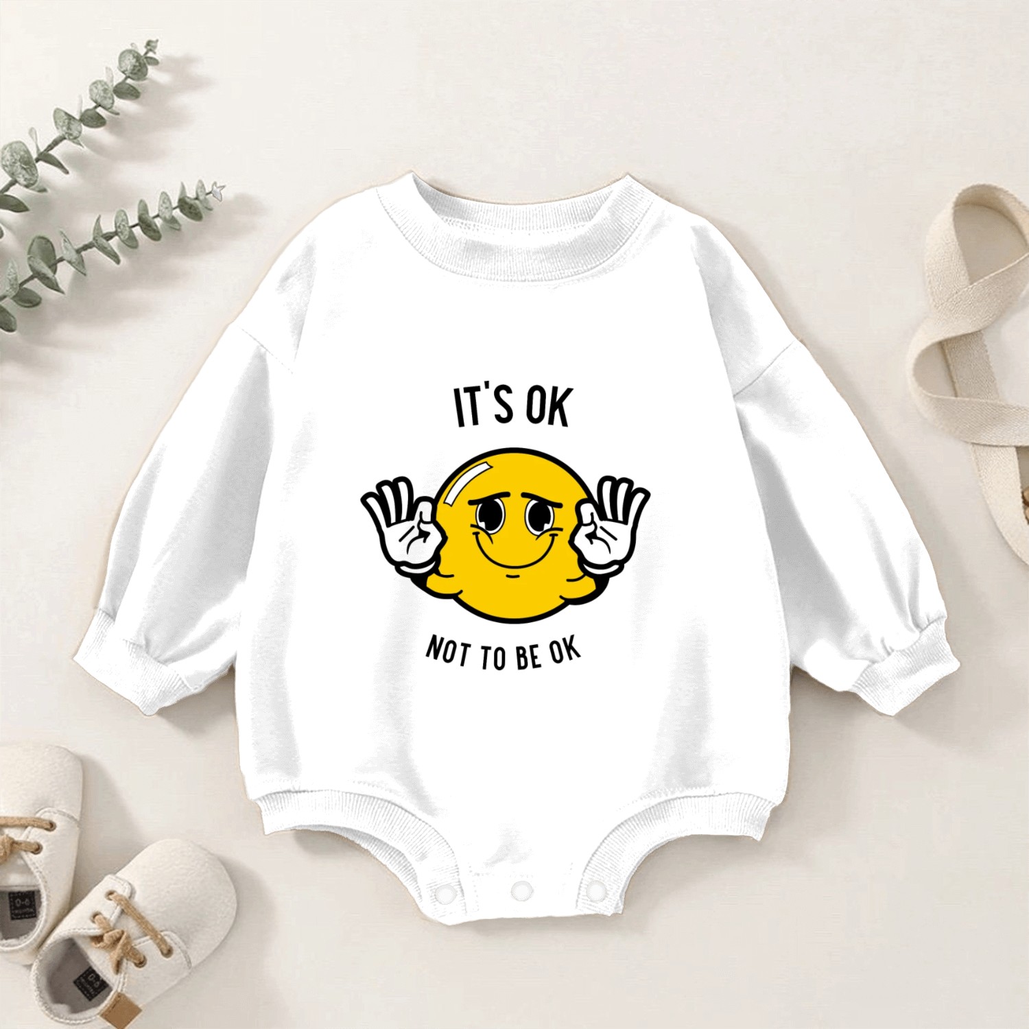 It's ok not to be ok Baby Romper Sweatshirts
