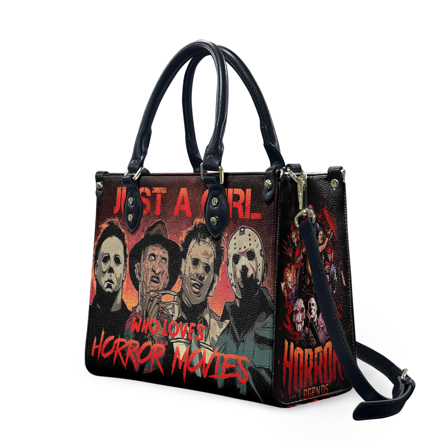 Horror Characters Leather Bags For Women,Scared Halloween Bags,Halloween Women Handbag,Shopping Bag,Halloween Gifts