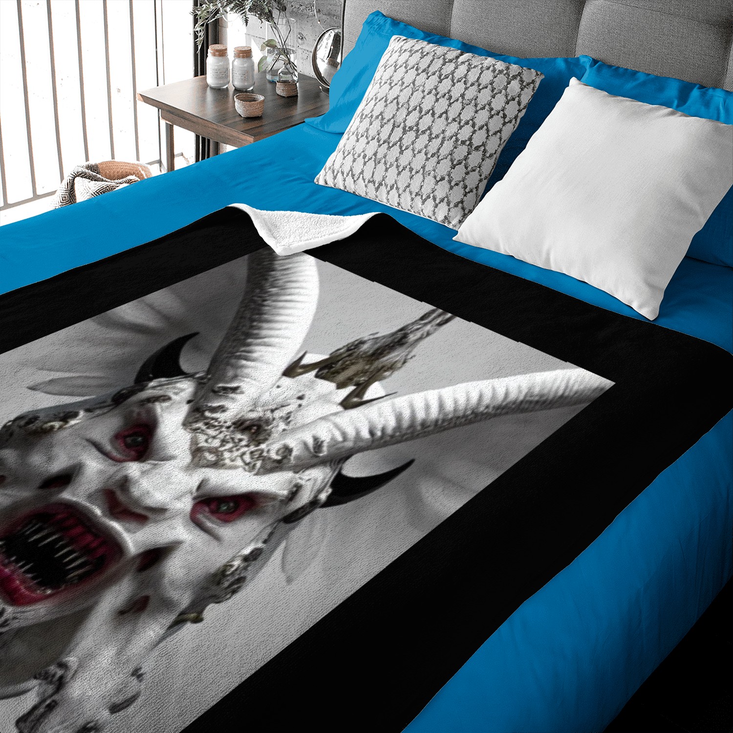 White demon Baby Blankets