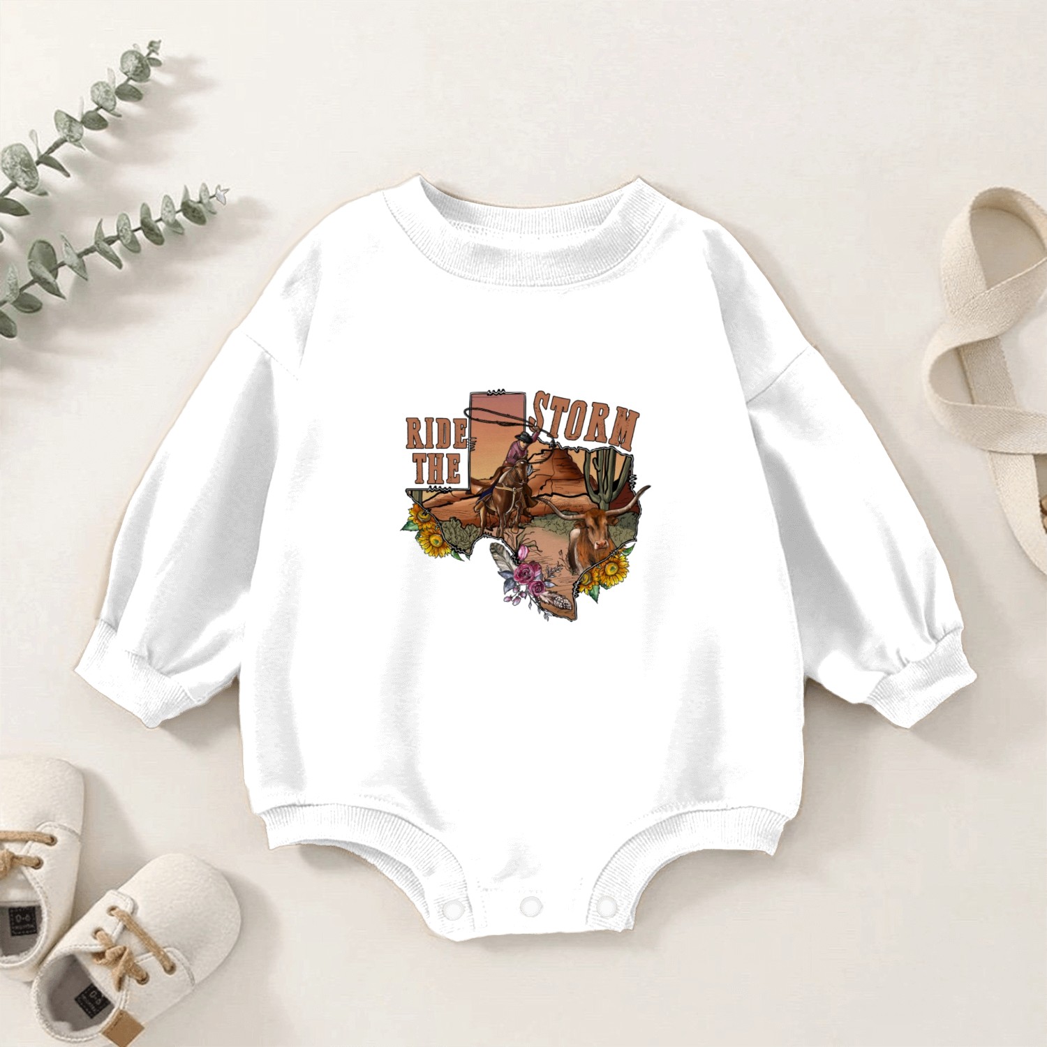Ride The Storm Baby Romper Sweatshirts
