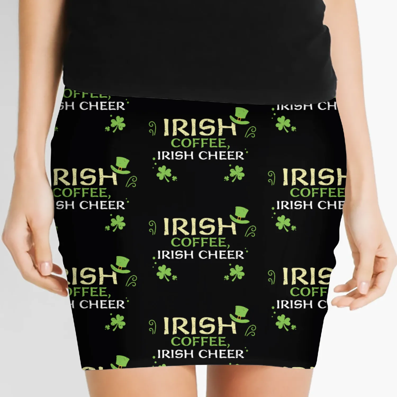 Irish coffee, Irish cheer Women's Mini Skirts