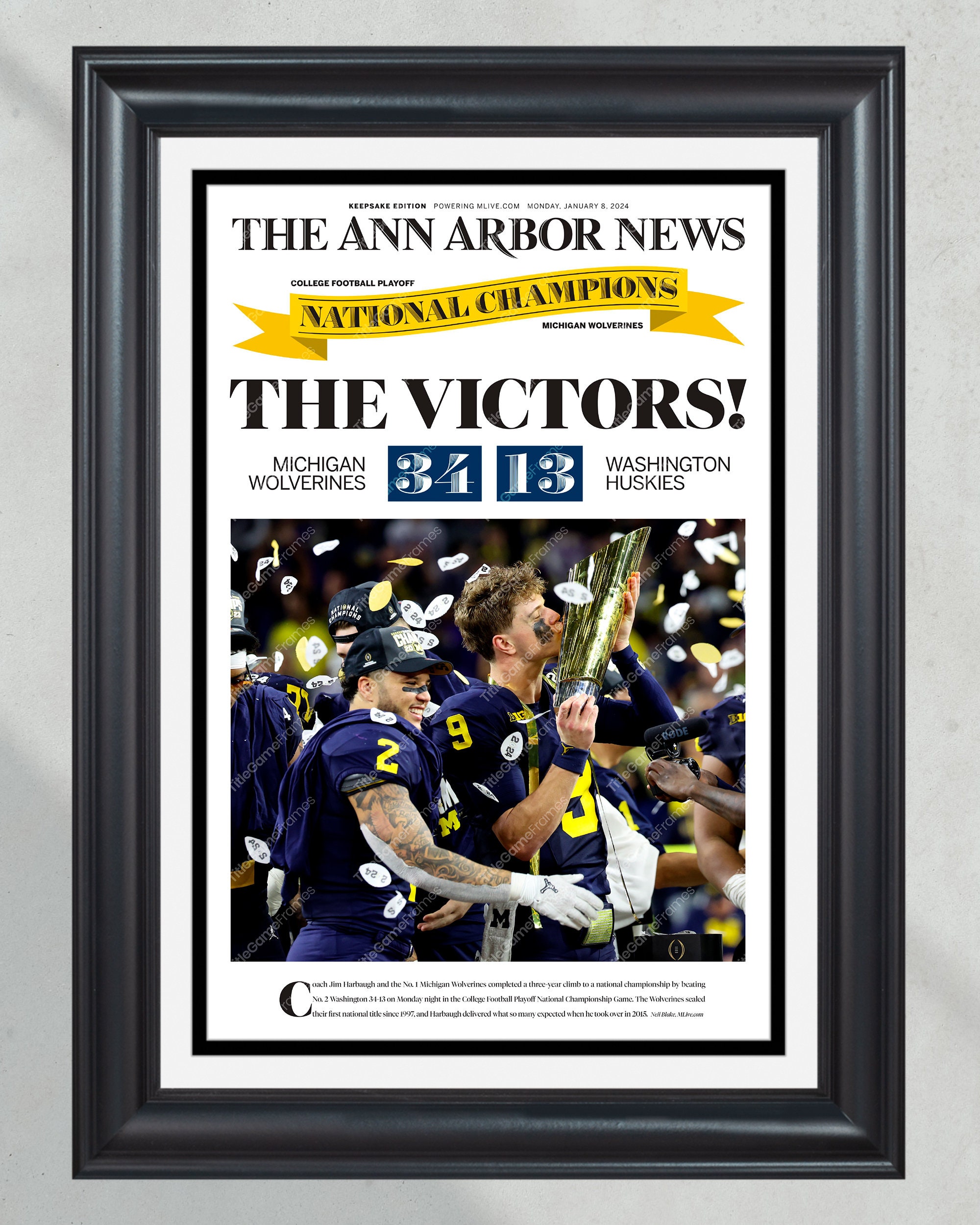 2024 National Champions: 'THE VICTORS!' - Michigan Wolverines' Ann Arbor