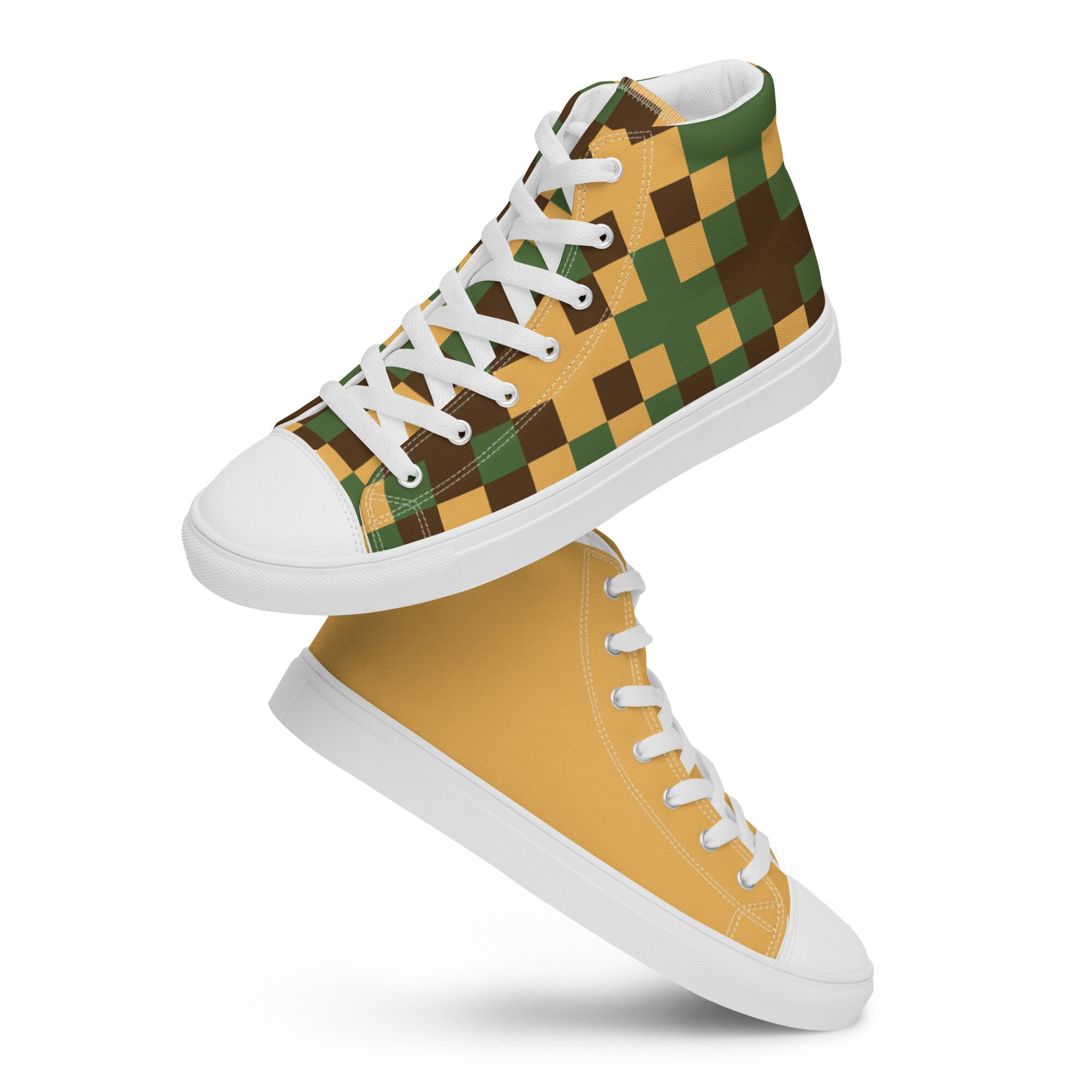 Mens high top canvas shoes