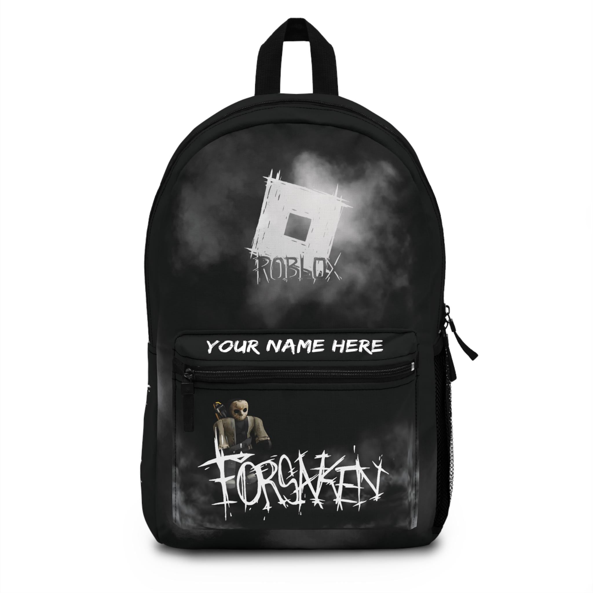 Personalized Roblox Backpack - Forsaken Edition with Custom Name, Cool Gamer Design for School and Leisure