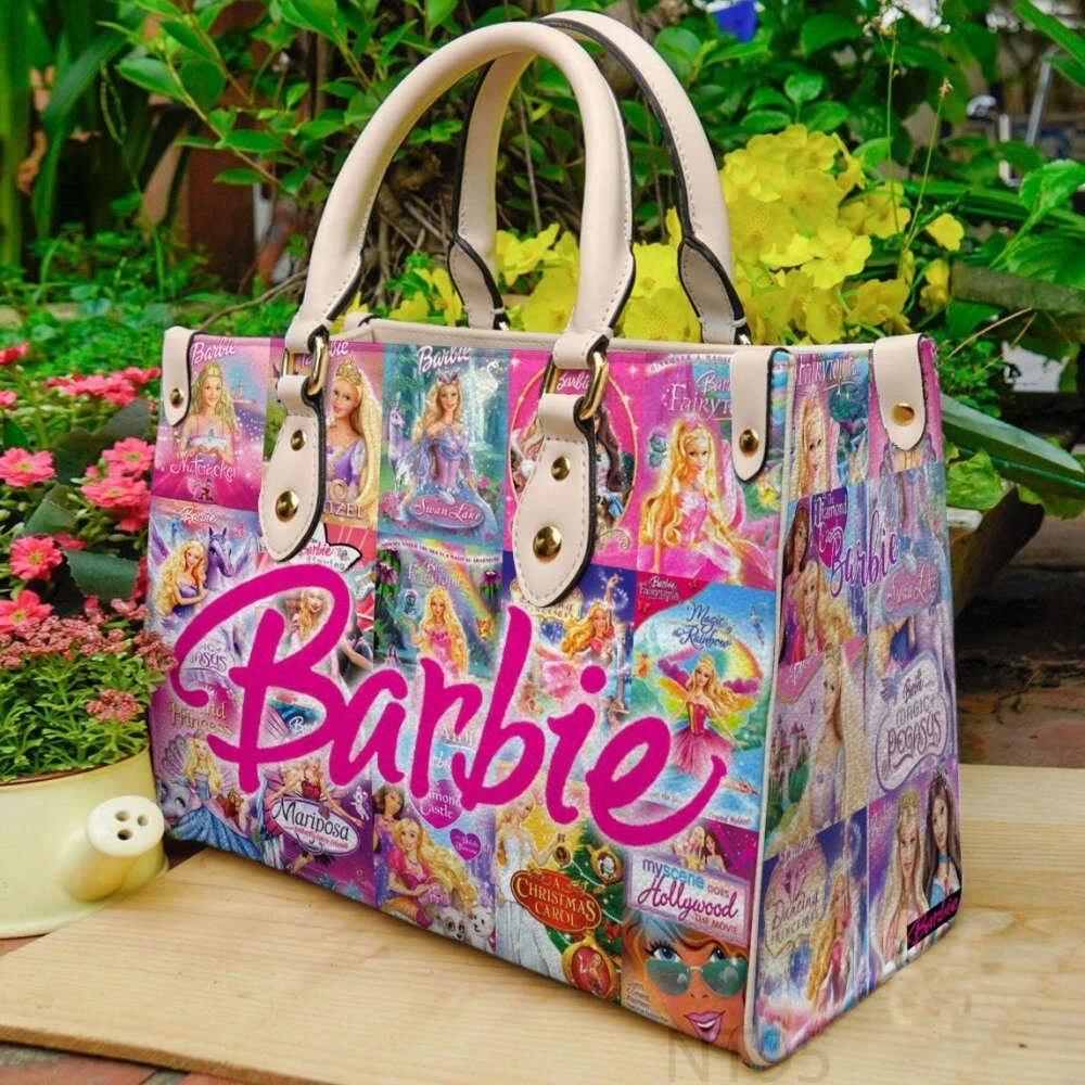 Barbie Leather Handbag, Barbie Doll Women's Leather Bag Lovers Gift