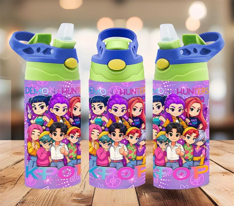 Kpop Demon Hunter Kids Water Bottle, Back to School Gift, Gift For Girls/Boys