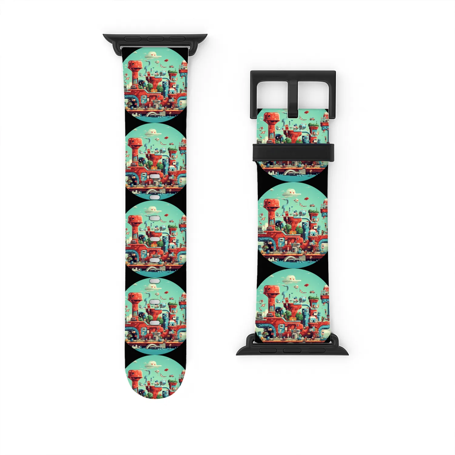 Pixelated Memories: Relive Retro Gaming Magic Watch Bands For Apple Watch