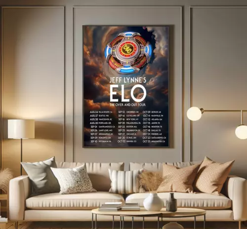 Jeff Lynne's ELO Over and Out FINAL Tour 2024 Poster